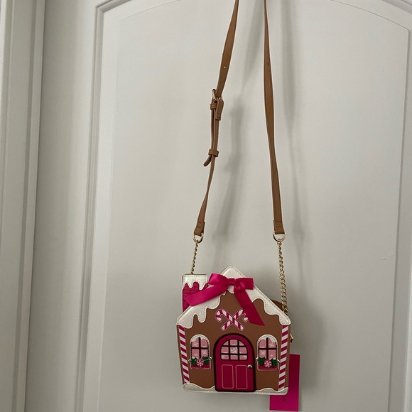 Betsey Johnson Gingerbread House Purse/Crossbody - Picture 2 of 3